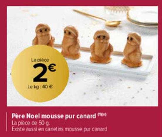 père noël mousse pur canard