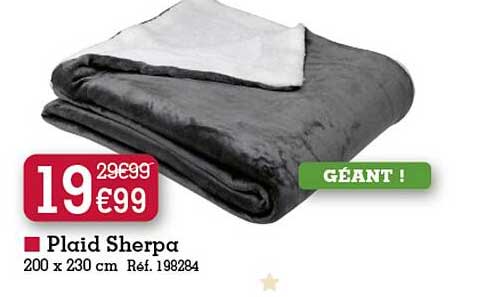 Plaid Sherpa 200 X 230 Cm