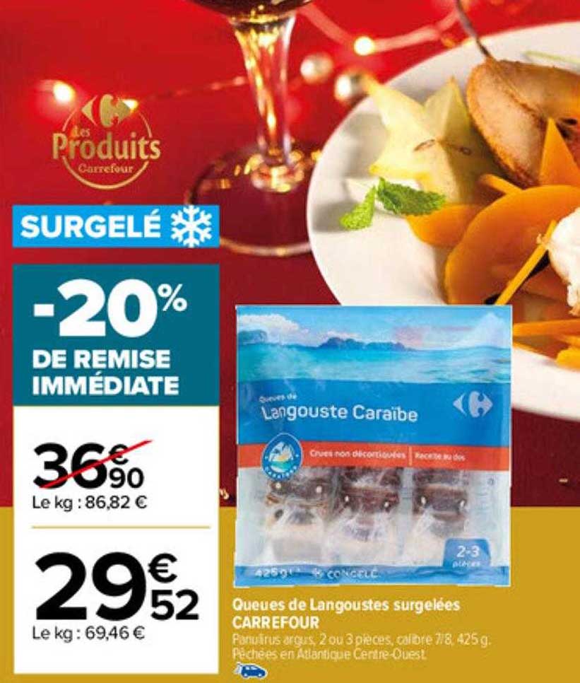 Queues De Langoustes Surgelées Carrefour