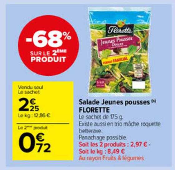 salade jeunes pousses florette