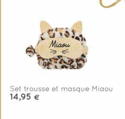 set trousse et masque miaou