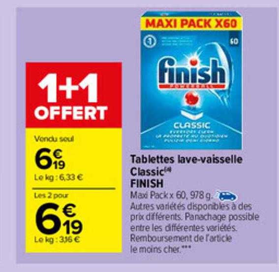 tablettes lave-vaisselle classic finish