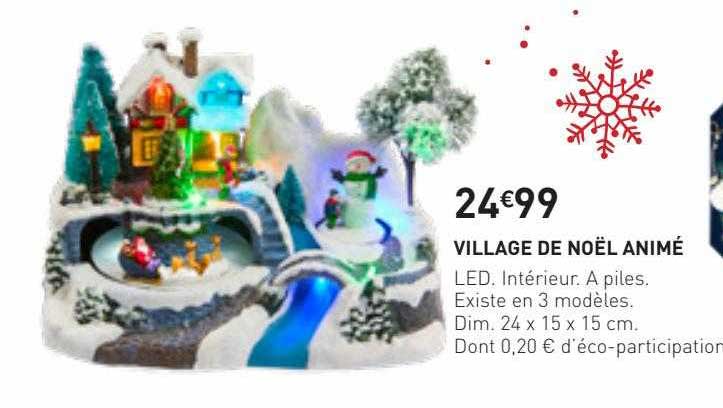 village de noël animé