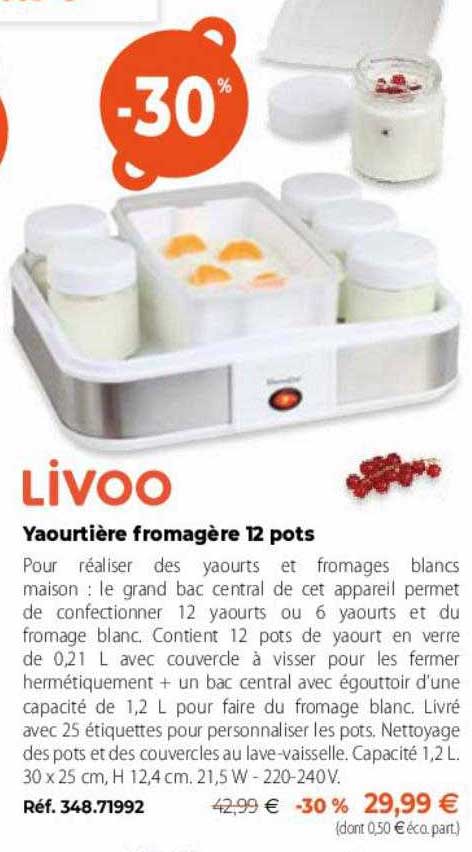 yaourtière fromagère 12 pots