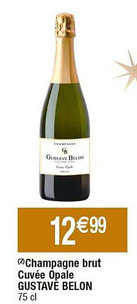 champagne brut cuvée opale gustave belon