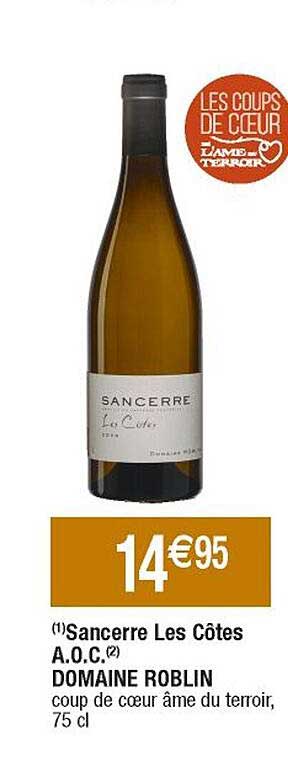 sancerre les côtes a.o.c. domaine roblin