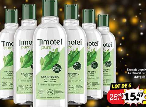 6 X  Timotei Purifiant Shampooing