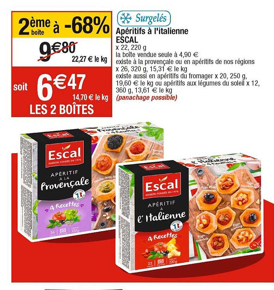 apéritifs à l'italienne escal