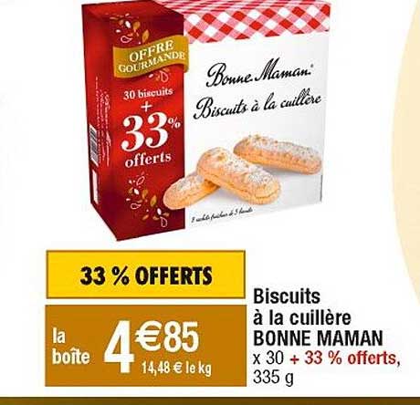 biscuits à la cuillère bonne maman