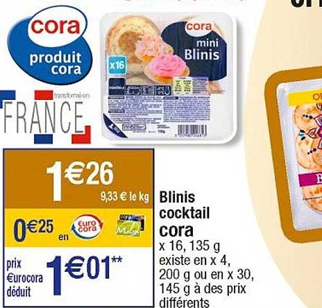 Blinis Cocktail Cora