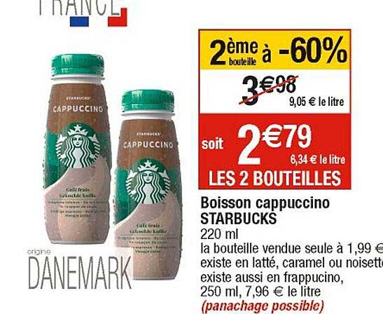 Boisson Cappuccino Starbucks