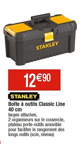 boîte à outils classic line 40 cm stanley