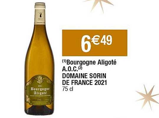 bourgogne aligoté a.o.c. domaine sorin de france 2021
