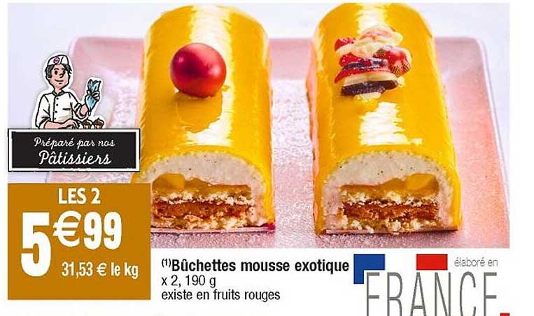Bûchettes Mousse Exotique