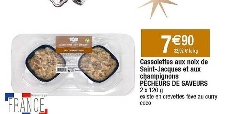 cassolettes aux noix de saint-jacques et aux champignons pêcheurs de saveurs