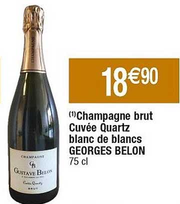 champagne brut cuvée quartz blanc de blancs georges belon