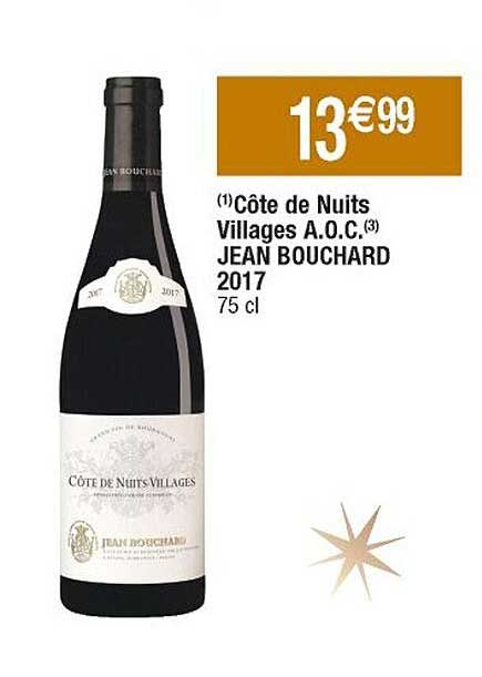 côte de nuits villages a.o.c. jean bouchard 2017