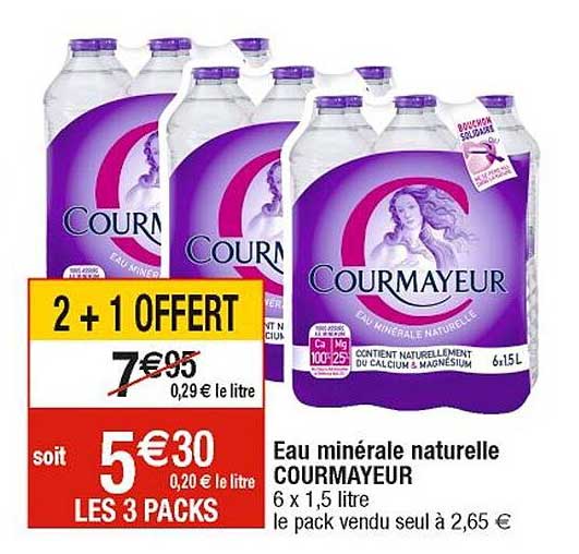 Eau Minérale Naturelle Courmayeur