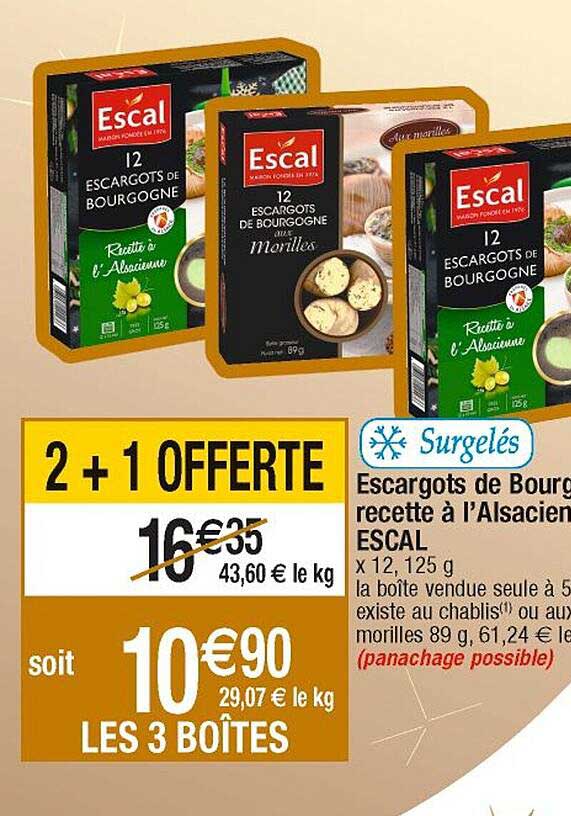escargots de bourgognes recette à l'alsacienne escal