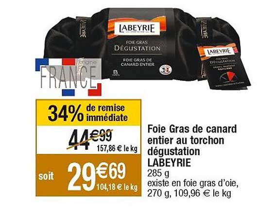 Foie Gras De Canard Entier Au Torchon Dégustation Labeyrie