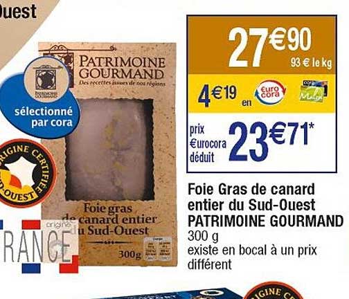 foie gras de canard entier du sud-ouest patrimoine gourmand