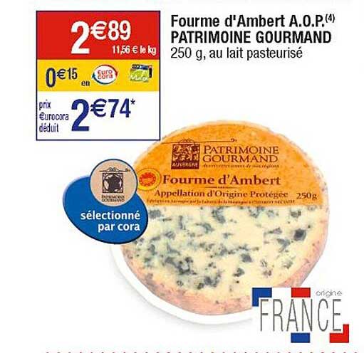 fourme d'ambert a.o.p. patrimoine gourmand