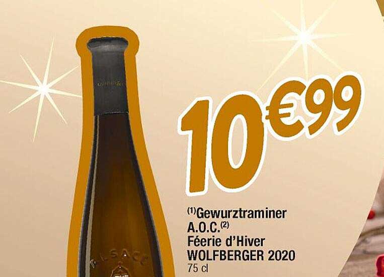 gewurztraminer a.o.c. féerie d'hiver wolfberger 2020