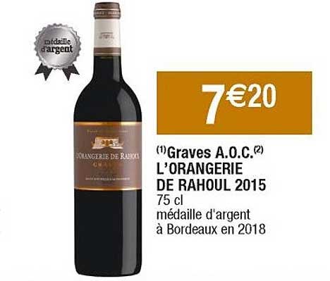 graves a.o.c. l'orangerie de rahoul 2015