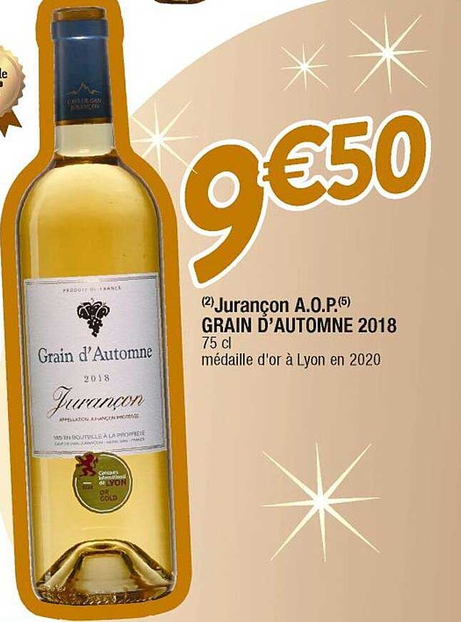 jurançon a.o.p. grain d'automne 2018