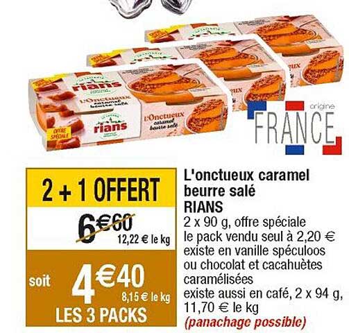 L'onctueux Caramel Beurre Salé Rians