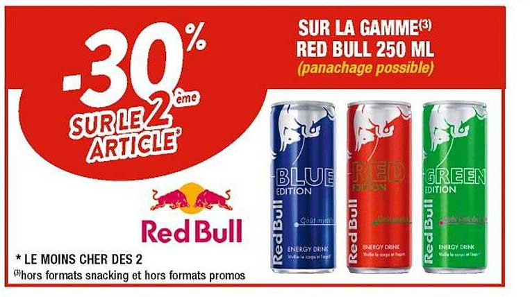 la gamme red bull 250ml
