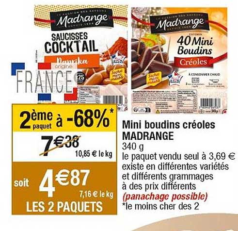 Mini Boudins Créoles Madrange