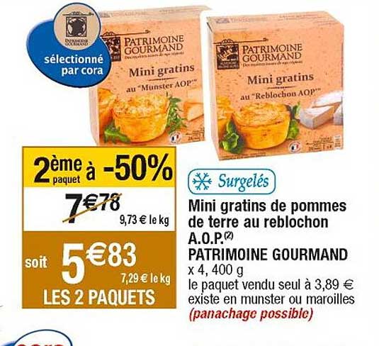 mini gratins de pommes de terre au reblochon a.o.p. patrimoine gourmand