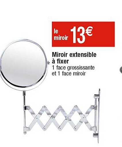 miroir extensibles à fixer