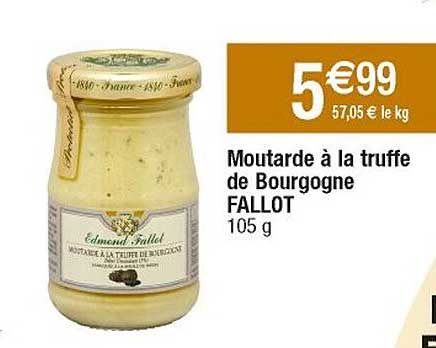 Moutarde à La Truffe De Bourgogne Fallot