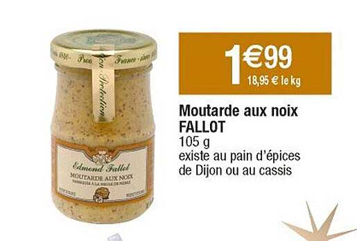 moutarde aux noix fallot
