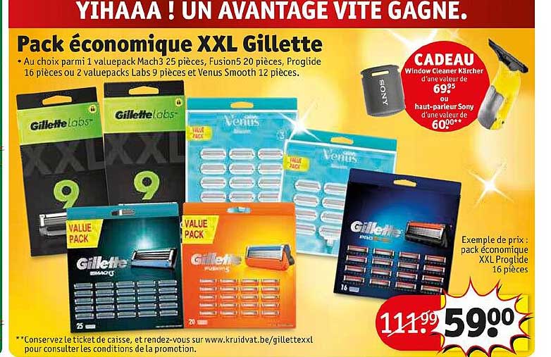 Pack économique Xxl Gillette