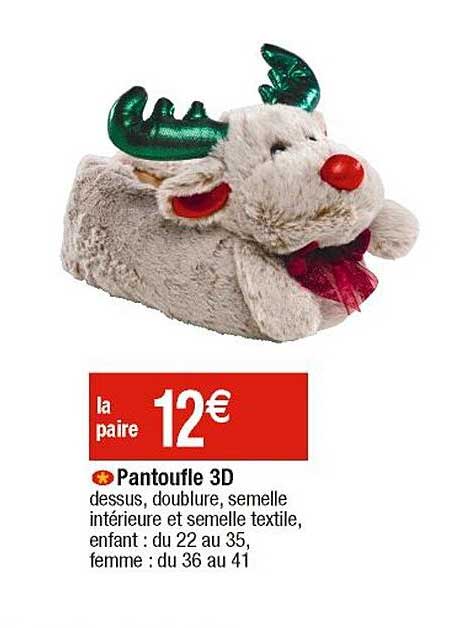 pantoufle 3d