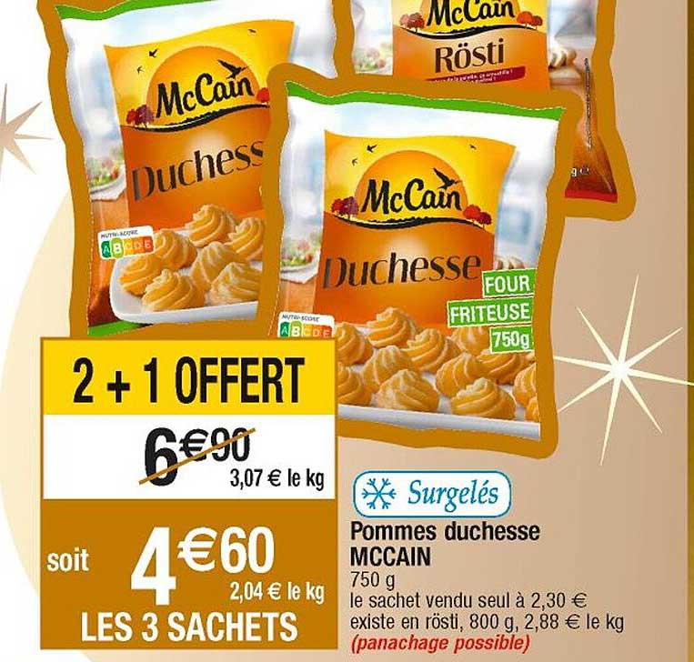 pommes duchesse mc cain