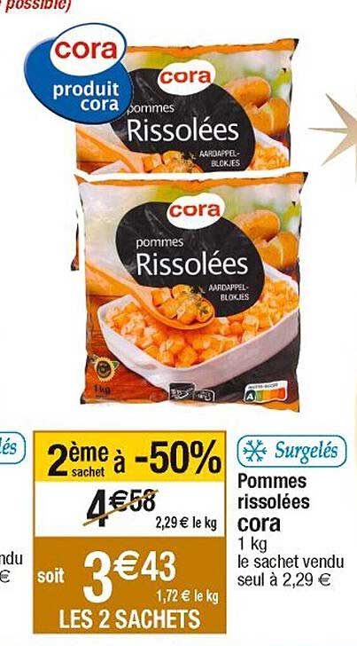 Pommes Rissolées Cora