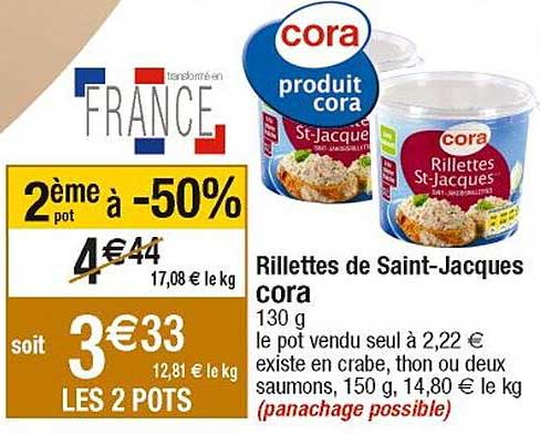 rillettes de saint-jacques cora