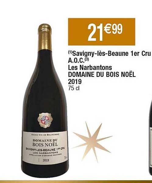 savigny-les-beaune 1er cru a.o.c. les narbantons domaine du bois noël 2019
