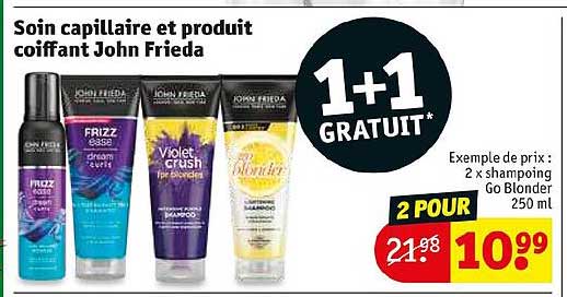 soin capillaire et produit coiffant john frieda
