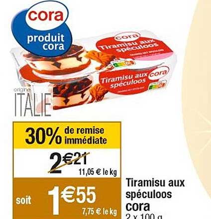 Tiramisu Aux Spéculoos Cora