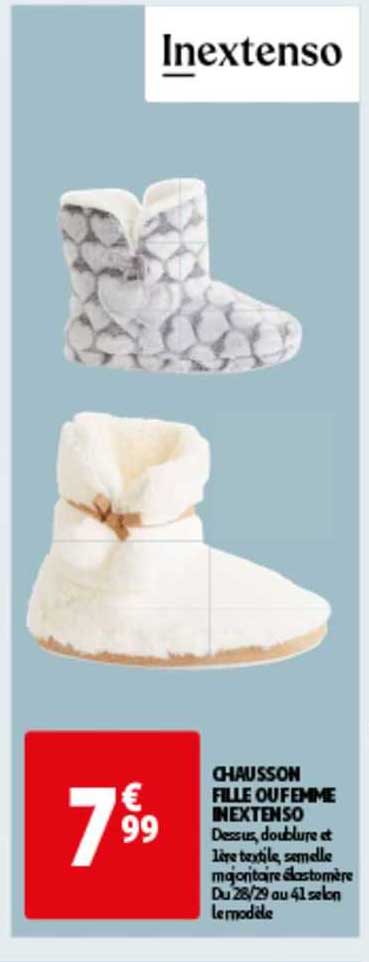 Chausson Fille Ou Femme Inextenso