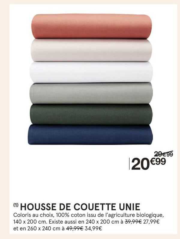 Housse De Couette Unie