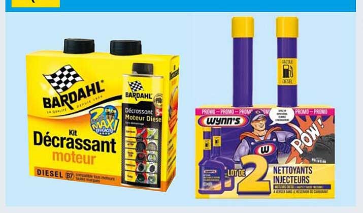 kit décrassant moteur bardahl, nettoyants injecteurs wynn's
