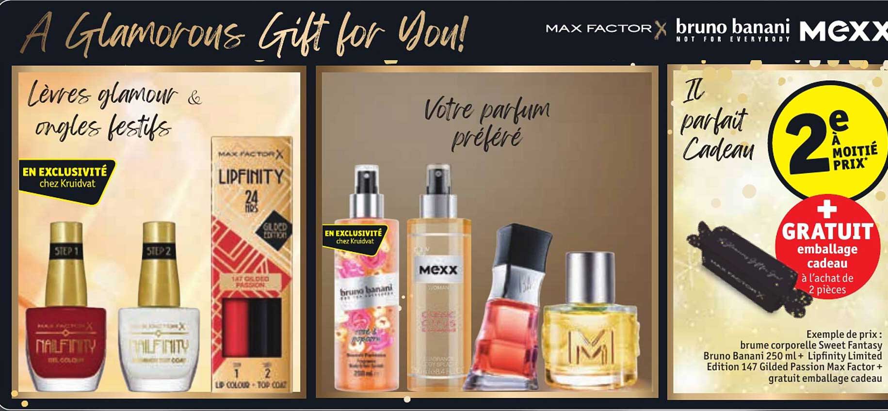 lèvres glamour & ongles festifs, parfum, il parfait cadeau
