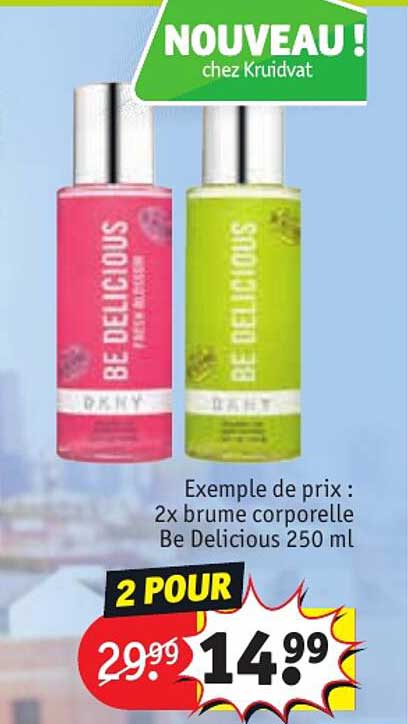 2 x brume corporelle be delicious 250 ml