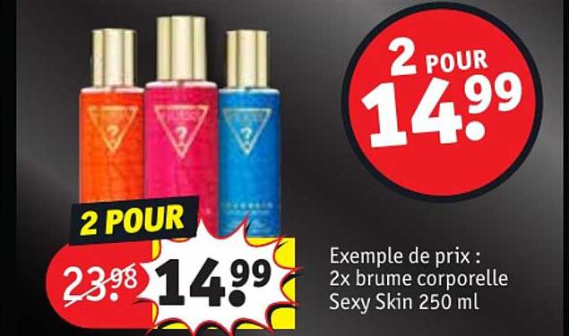 2 x  brume corporelle sexy skin